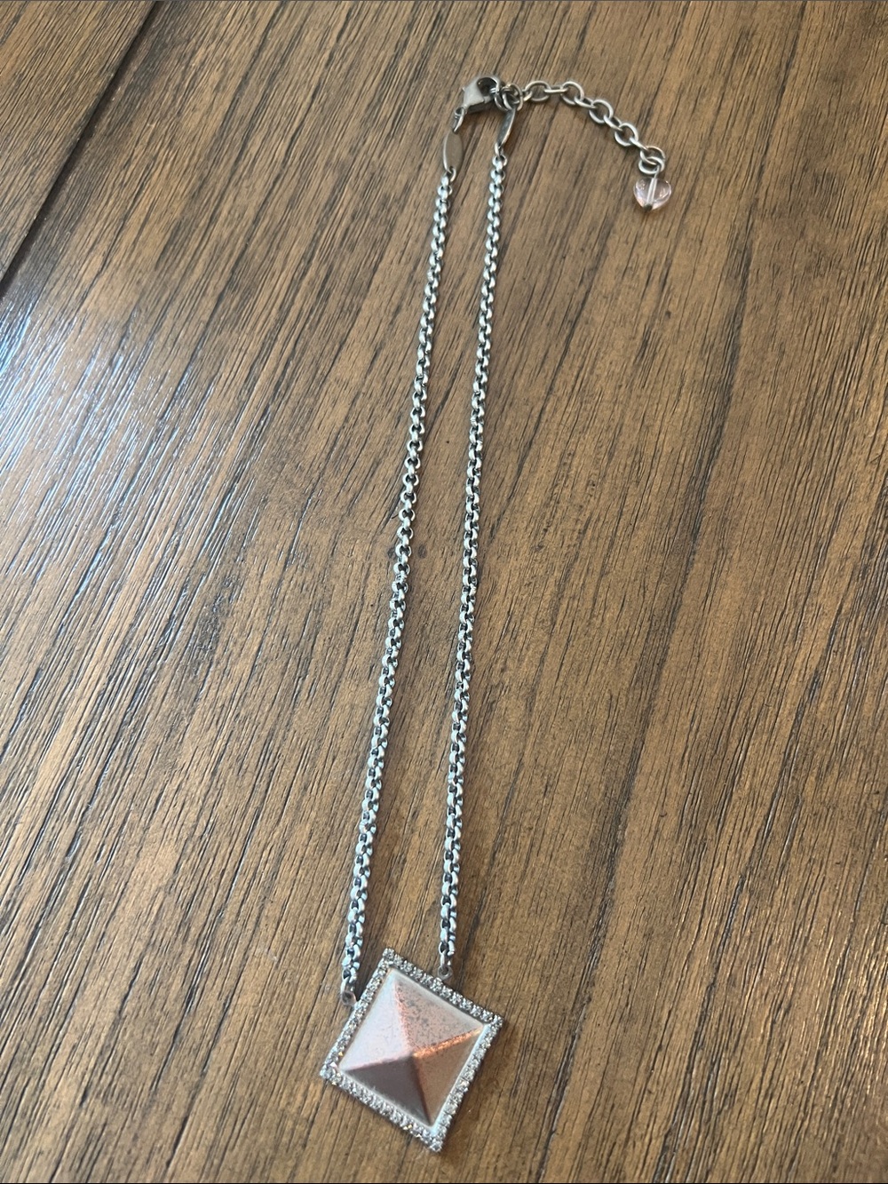 Authentic Sabika necklace Swarovski crystal black diamond copper tone diamond